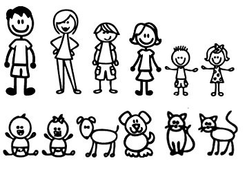 Stick figure family pic for Blog